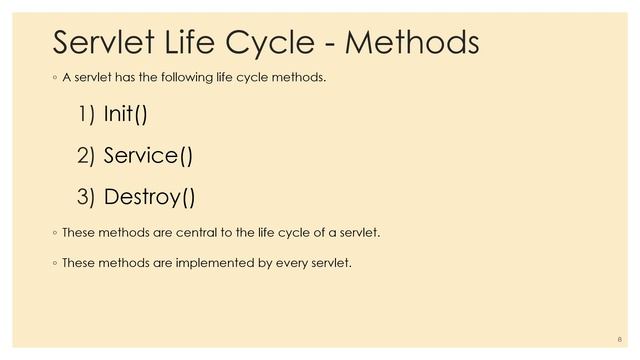 SERVLETS IN JAVA смотреть онлайн