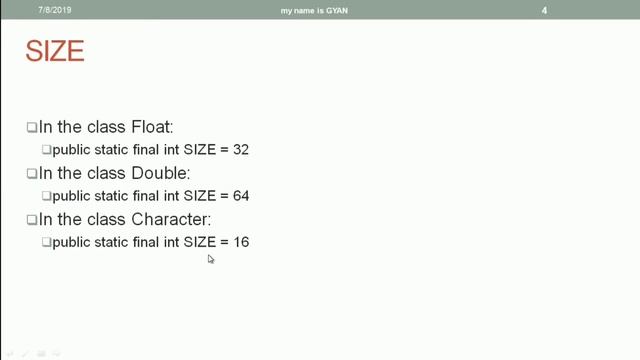 Wrapper Classes in Java | #21 | The SIZE Field of Various Wrapper Classes in Java
