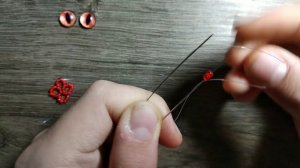 Корзинки для глаз. 10 мм . Дракончик с крылышками из бисера. Амигуруми. Мастер класс.