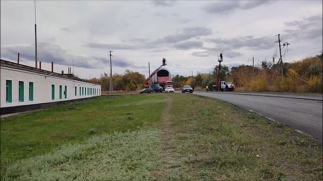 Перевозим негабарит весом 270 тн.20.10.2023 г. #работанатрале#негабарит#перевозка#трассаМ5#