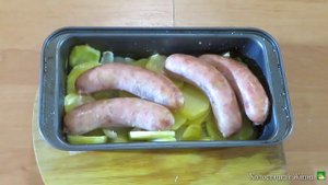 Как приготовить  КУПАТЫ с КАРТОШКОЙ в духовке.Рецепт.
