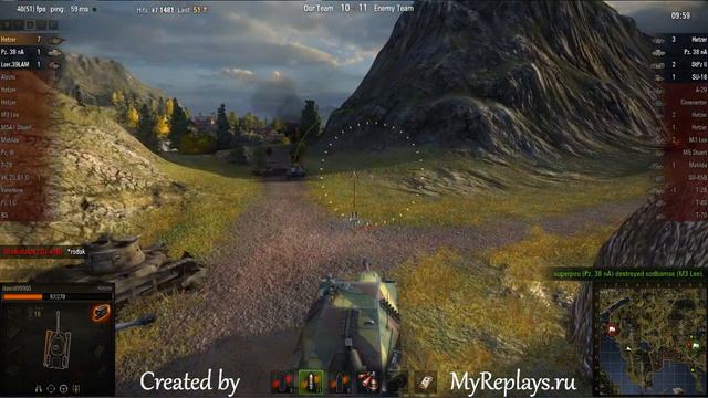 WOT: Fjords - Hetzer - 11 frags - смотреть онлайн