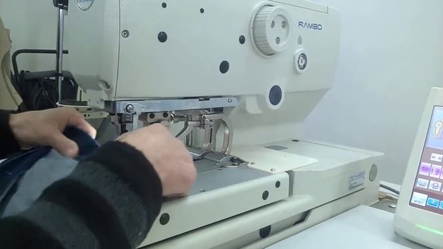 RAMBO RM-9820 Электронная петельная машина (глазковая петля) смотреть онлайн