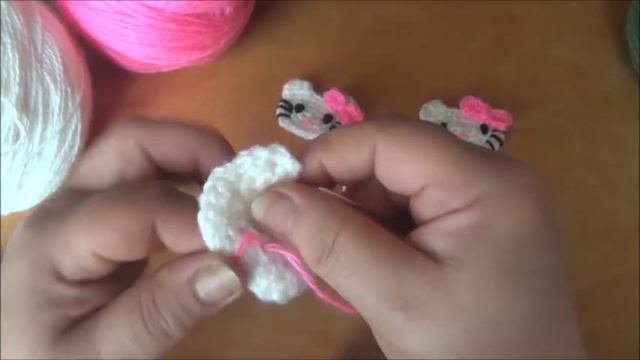 Аппликация крючком кошечка КИТТИ смотреть онлайн