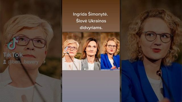 Glory to Ukraine. Ingrida Šimonytė.