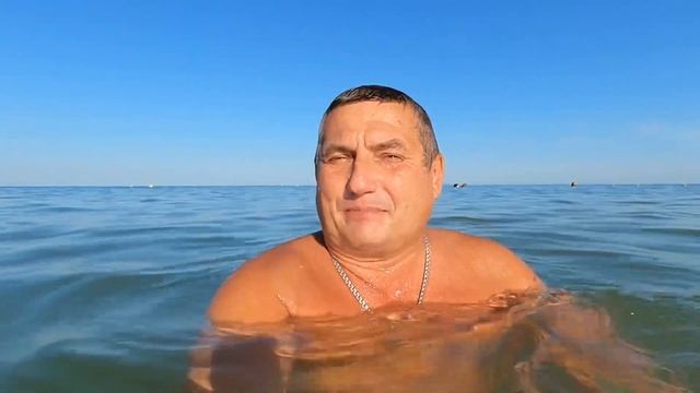 #Анапа. Сегодня 31.07.2023. Чёрное море. Центральный пляж. Утро 7.00. Воздух 23. Море 25. Купание.