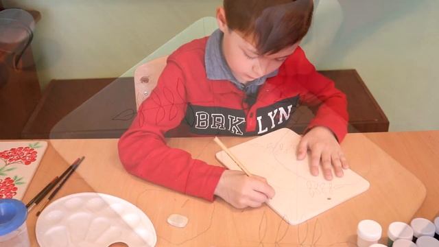 Детский мастер-класс. Роспись по дереву смотреть онлайн