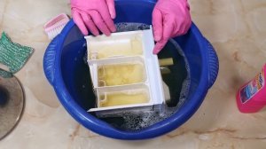 ОТМЫТЬ ЛОТОК стиральной машинки от Закаменелого порошка, Известкового налета, Плесени и Грязи