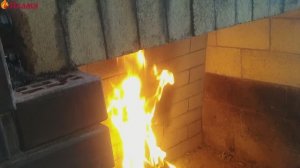 Мангал с двойным зубом в разрезе