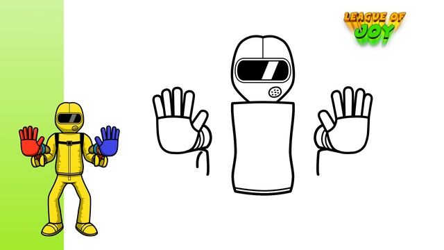 How to DRAW The PLAYER - Project: Playtime [ Poppy Playtime ] смотреть онлайн