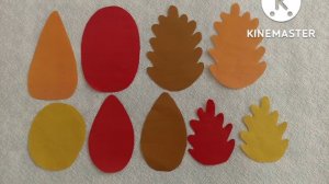 Аппликация "Осенний лес". Аппликация из цветной бумаги.