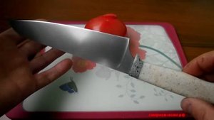 клинок из стали М390 нож для кухни.blade made of steel M390 kitchen knife.
