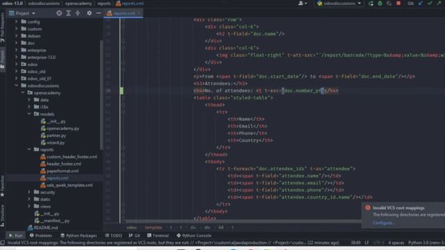 How to call a Python method in Qweb PDF | Odoo development