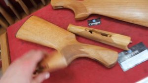 Рядовой приклад и цевье ИЖ-18 (МР-18) бук, 16 калибр