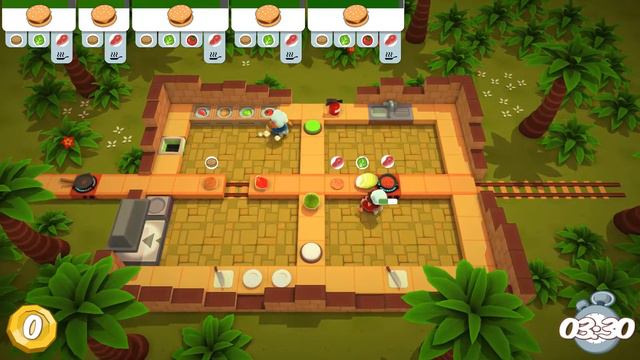 Overcooked en Nintendo Switch | Nos vamos en helicóptero - [Expansión The lost morsel] смотреть онлайн