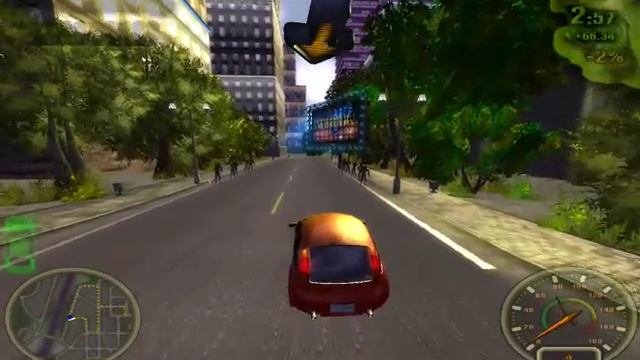 City Racing, 2008 г., PC (Windows). Геймплей игры, наподобие Need For Speed.