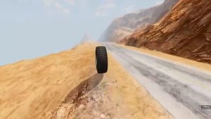 ОТ СУДЬБЫ НЕ УЙДЁШЬ! КОЛЕСО ОТ БЕЛАЗА ВЕСОМ 15 ТОНН | BeamNG.drive (часть#2)