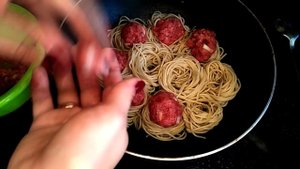 Самый Вкусный Рецепт! Готовим гнёзда из макарон с фаршем! Самый лучший обед или ужин за 30 минут.