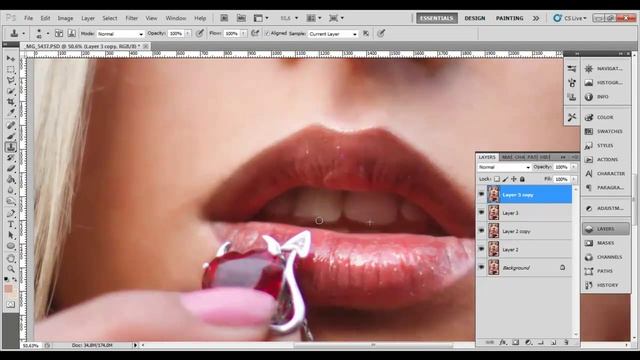 Обработка в фотошопе гламурный портрет смотреть онлайн
