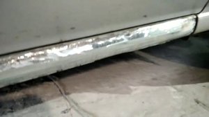 Nissan Almera 2 (N16), замена порогов на оцинкованные, результат ремонта, до покраски #автош_гараж
