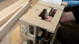 Самодельная шипорезка. Позиционирование деталей.