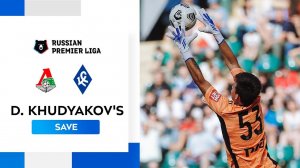 Khudyakov's Save in the Game Against Krylia Sovetov