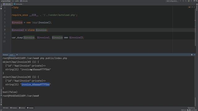 52 PHP - Object Cloning & Clone Magic Method - Full PHP 8 Tutorial