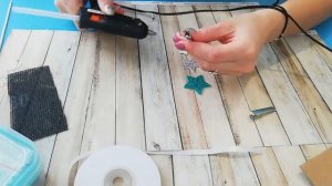 Заколки звёздочки из глиттерного фоамирана/ Мастер класс/ легко и просто/ фоамиран/