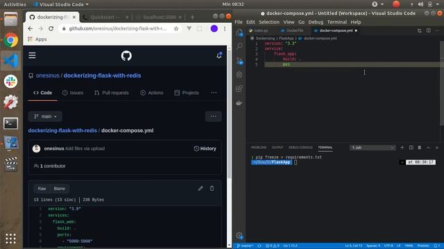 Dockerizing Flask App With Docker Compose (Python) #1