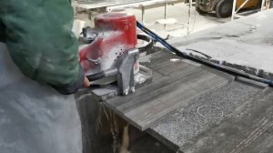 Как работает спечная фреза L 20 + КАНТ 5 на мраморе
