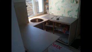 Столешница на кухню из керамогранита!!!