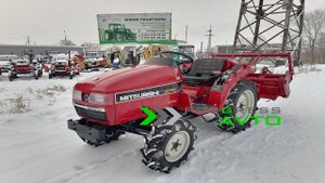MITSUBISHI MT165 японский минитрактор реверс колея 80 см клиренс 27 см Новосибирск Мочищенское шоссе