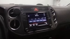 Установка камеры заднего вида на штутную систему RCD330 VW Tiguan