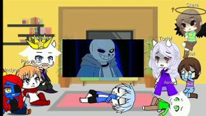 •|Undertale react to Stronger Than You Chara Response|•