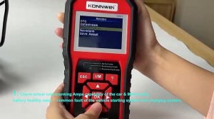 Multifunction KONNWEI KW870 car OBD2 scanner + 6V 12V battery tester
