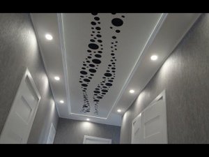 Короб из гипсокартона с подсветкой ! Монтаж потолока из гипсокартона Парящий натяжной потолок