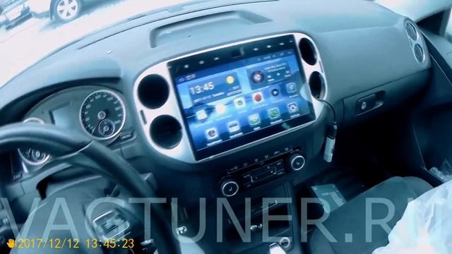 Установка и обзор андройд магнитолы с экраном 10.4 дюйма на Volkswagen Tiguan смотреть онлайн