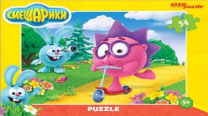 Пазл Смешарики, Ежик и Крош - собираем пазлы для детей | Polinka-Vitaminka