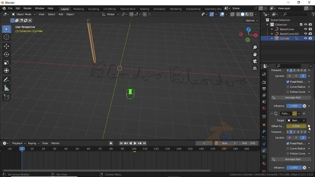 Handwriting animation tutorial in blender - Blender 3.5