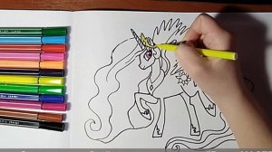 My Little Pony princess Celestia Как нарисовать Принцессу Селестию Пони