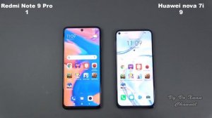 Xiaomi Redmi Note 9 Pro vs Huawei nova 7i | SpeedTest and Camera comparison