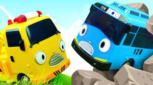 Tayo the little bus English episodes & Tayo toys - Cars and trucks save Tayo bus for kids