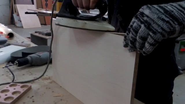 Кромление ЛДСП утюгом)