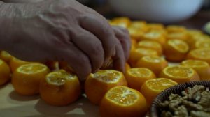 Making Whole Tangerines Jam, Village Cooking