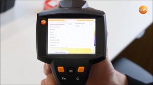 Настройка коэффициента излучения и отражённой температуры RTC в тепловизоре Testo 875i