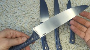 Ножи ручной работы. Кухня из м390