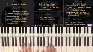 Como tocar "Puente"(Gustavo Cerati) - Piano tutorial, partitura y Mp3