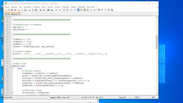 Python ile Binance Botu (Part 2: RSI ve diğer güncellemeler) смотреть онлайн