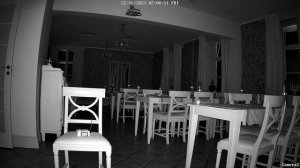 Green Screen Background surveillance footage of a  dining room in a hotel