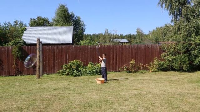 Гигантские мыльные пузыри. Супер рецепт.